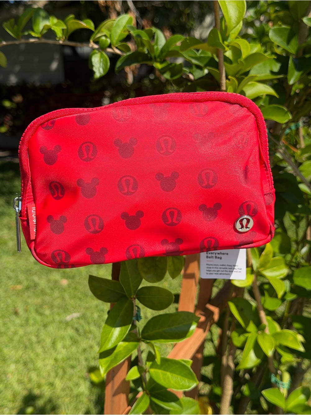 LULULEMON athletica Red Mickey Print Mini Fanny pack Belt Bag - Picture 14 of 16